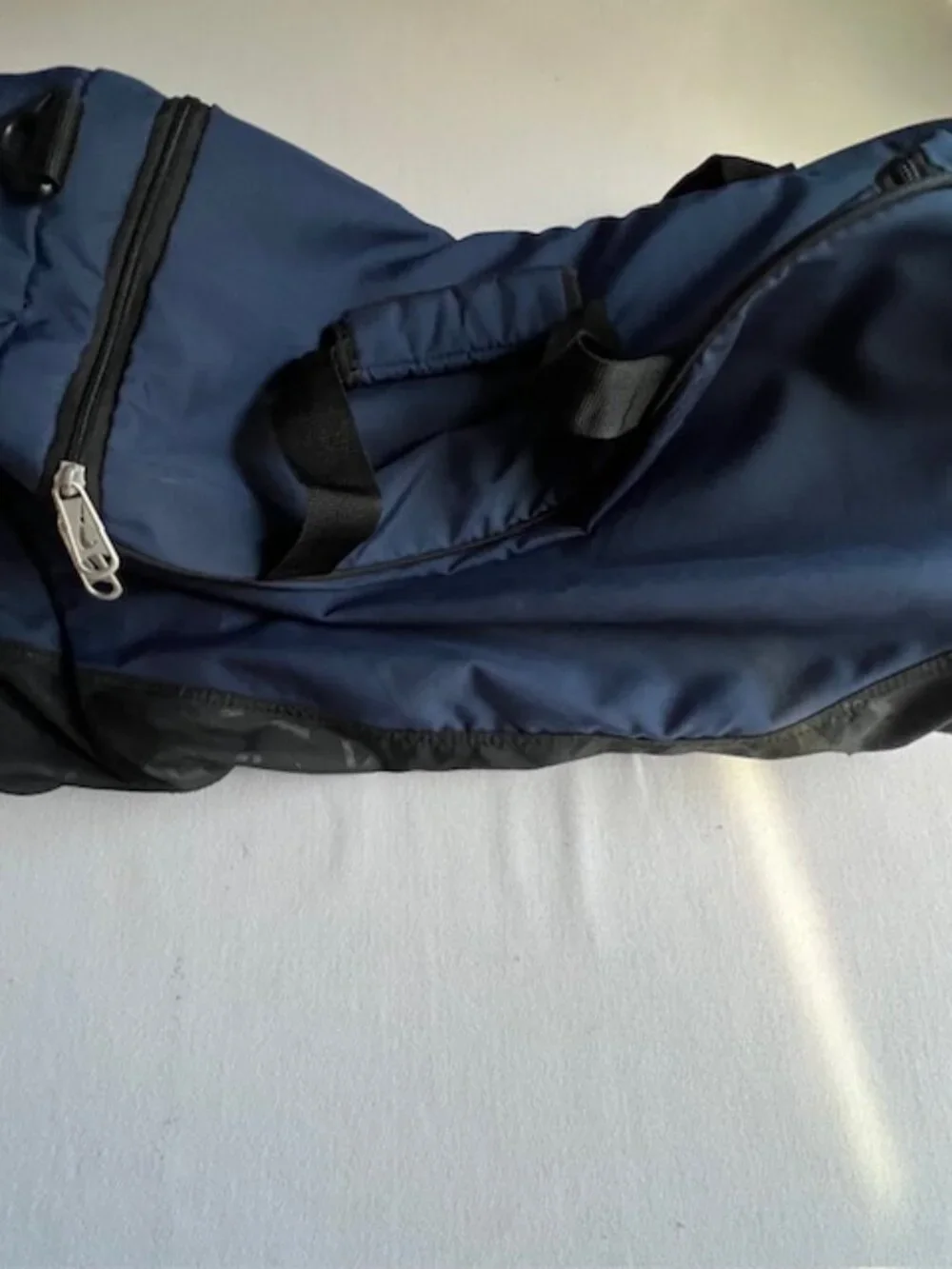 Nike training duffel bag navy blue vintage spacious travel gym‎ sports EUC